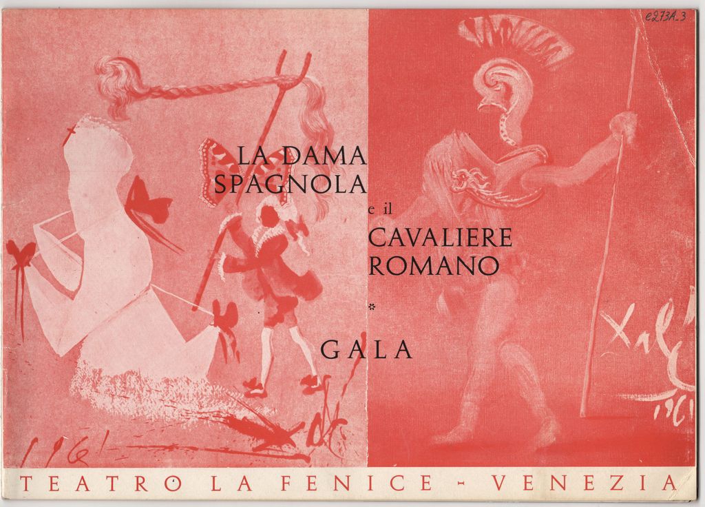 Έντυπο της όπερας “La Dama Spagnola e il Cavaliere Romano”