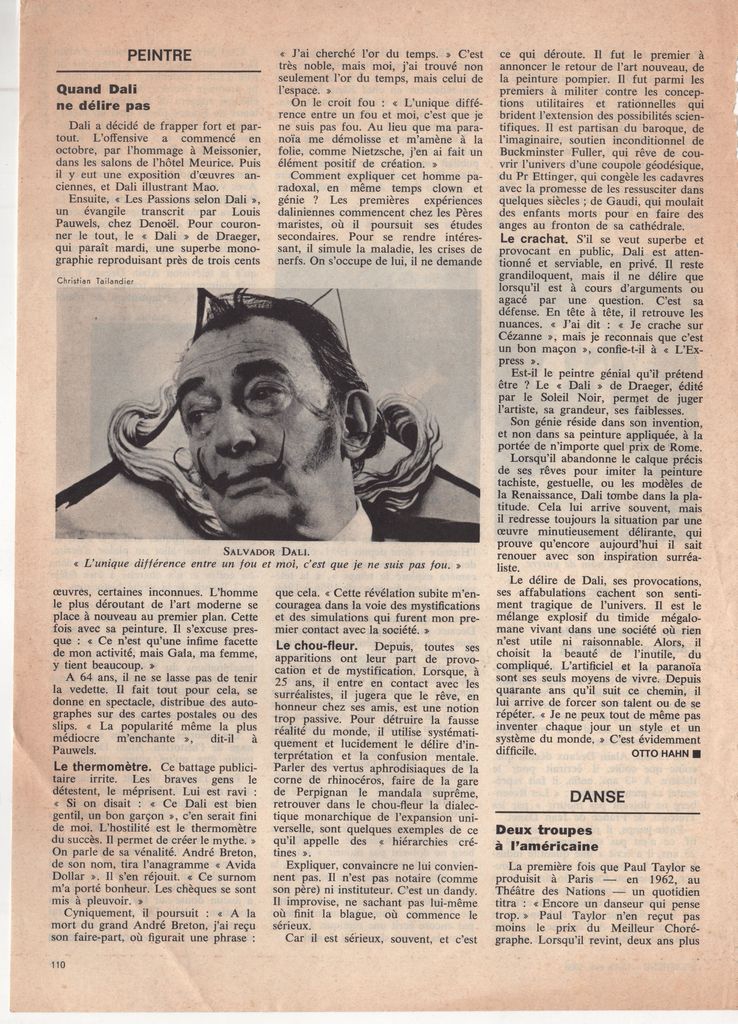 “Quand Dalí ne délire pas”