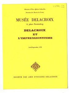 Έκθεση Eugène Delacroix “Delacroix et l’ impressionisme”