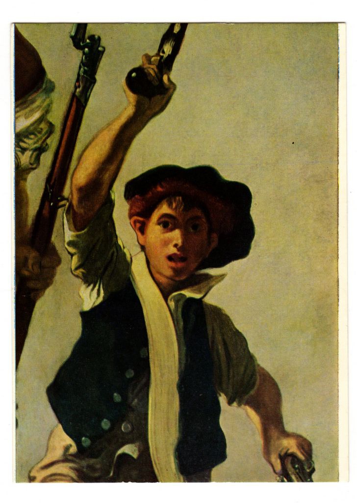 Αναπαραγωγή έργου “Gavroche” (λεπτομέρεια από το ‘La liberté guidant le peuple’)