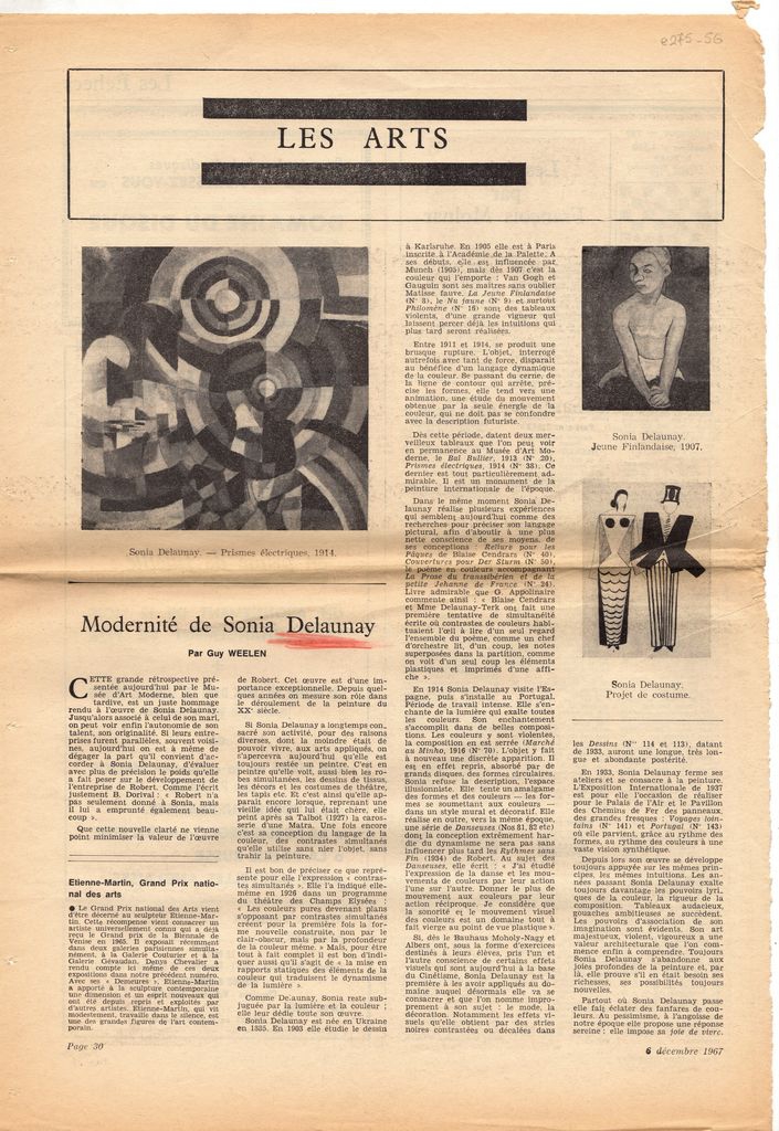 “Modernité de Sonia Delaunay”
