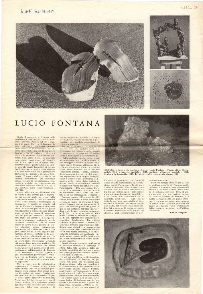 “Lucio Fontana”