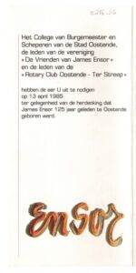 Εκδηλώσεις για τον James Ensor