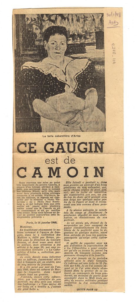 “Ce Gauguin est de Camoin”