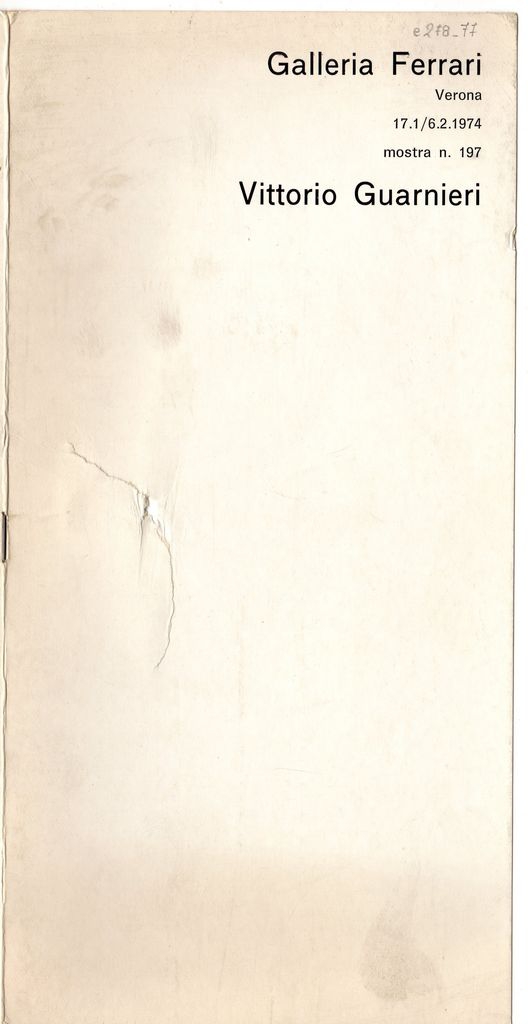 Έκθεση Vittorio Guarnieri