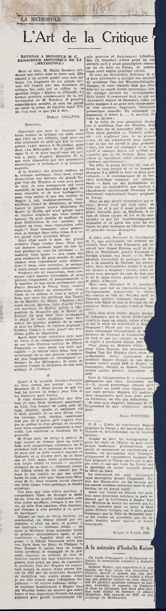 “L’ art de la critique”