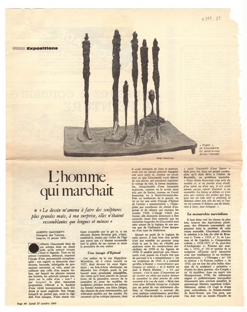 “L’ homme qui marchait”