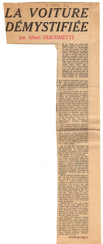 “La voiture démystifiée”