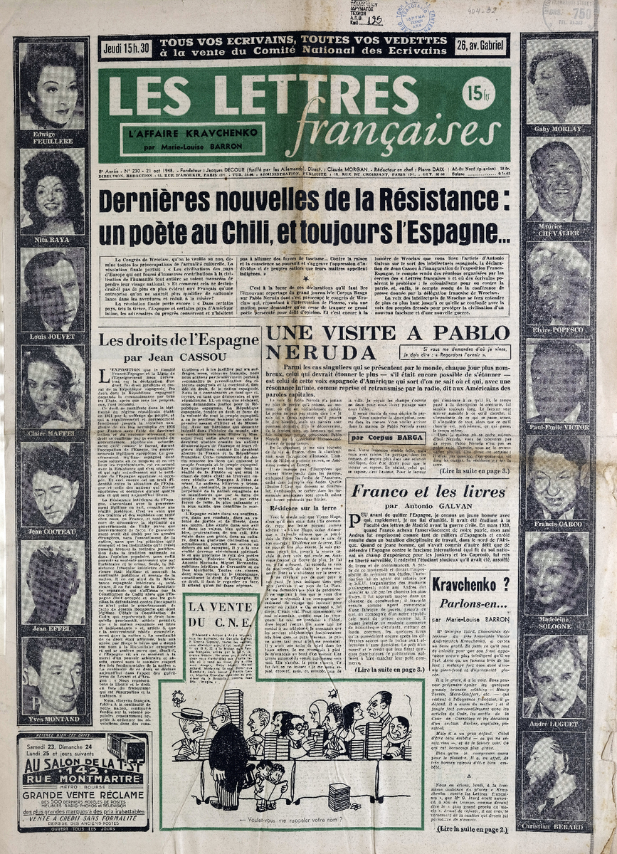 “LES LETTRES FRANÇAISE” τ. 230