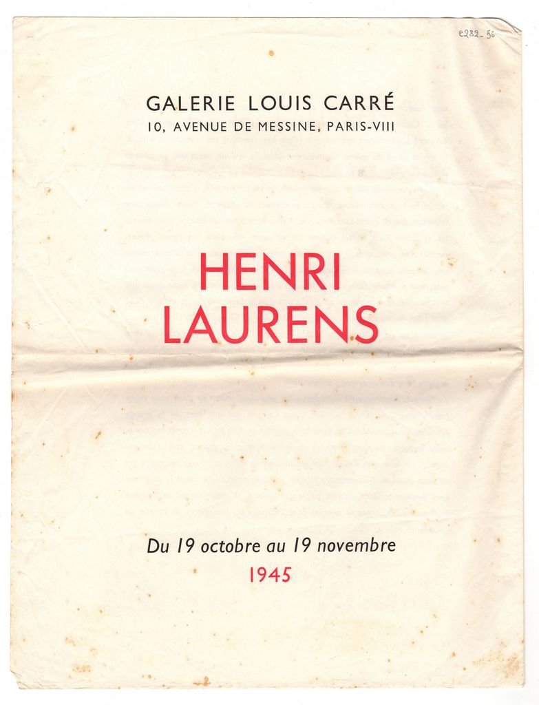 Έκθεση Henri Laurens