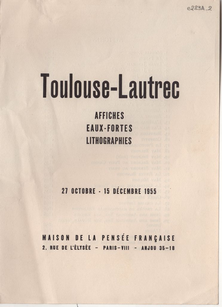 Έκθεση Toulouse Lautrec