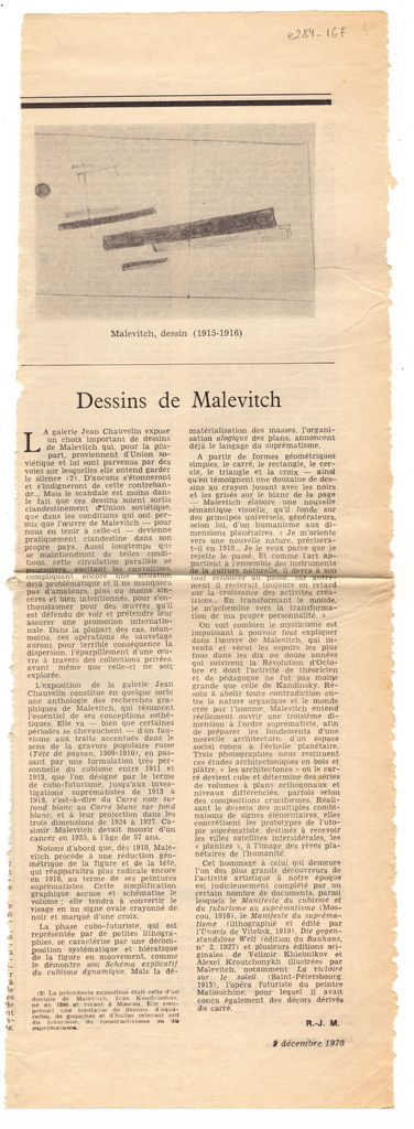 “Dessins de Malevitch”
