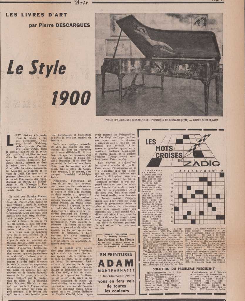 “Le Style 1900”