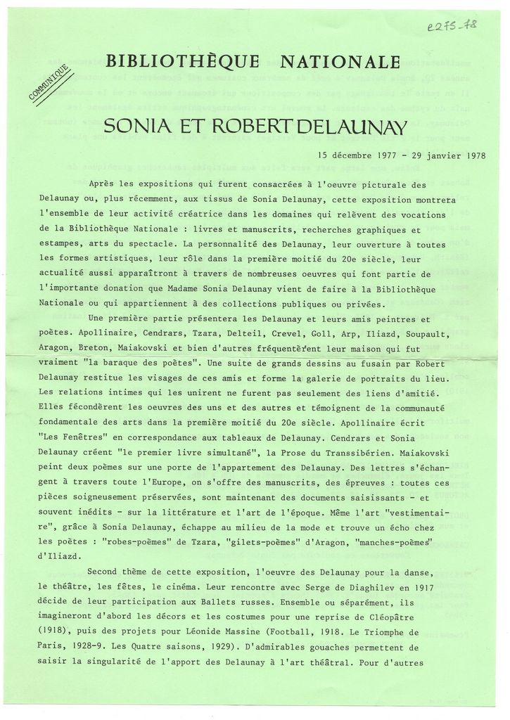 Έκθεση Sonia & Robert Delaunay