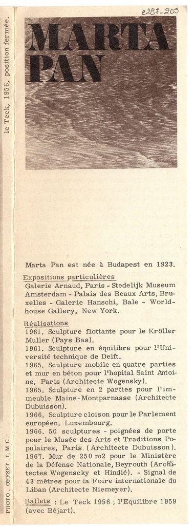 Έκθεση “Marta Pan”