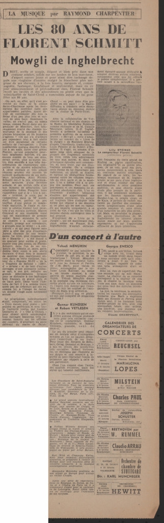 “La musique par Raymond Charpentier”