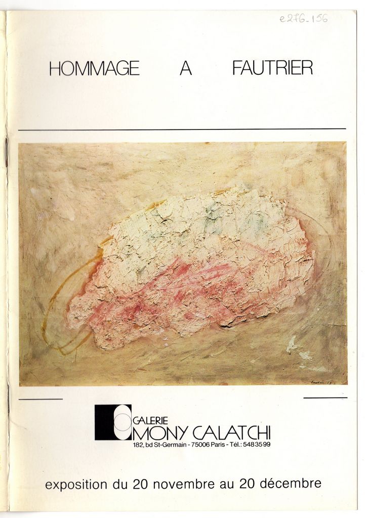 Έκθεση Jean Fautrier