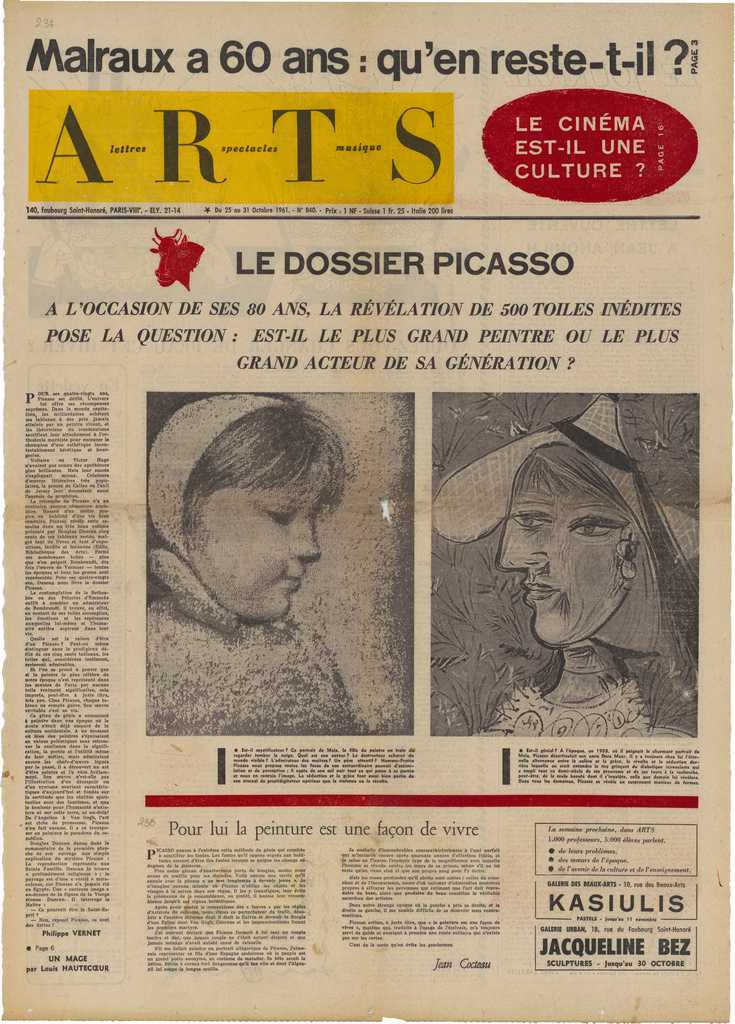 “Le dossier Picasso. Pour lui la peinture est un façon de vivre”