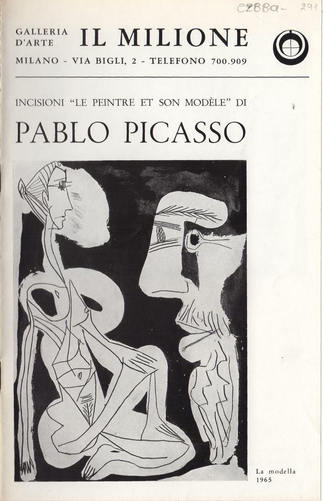 “Incisioni ‘le peintre et son modèle’ di Pablo Picasso”
