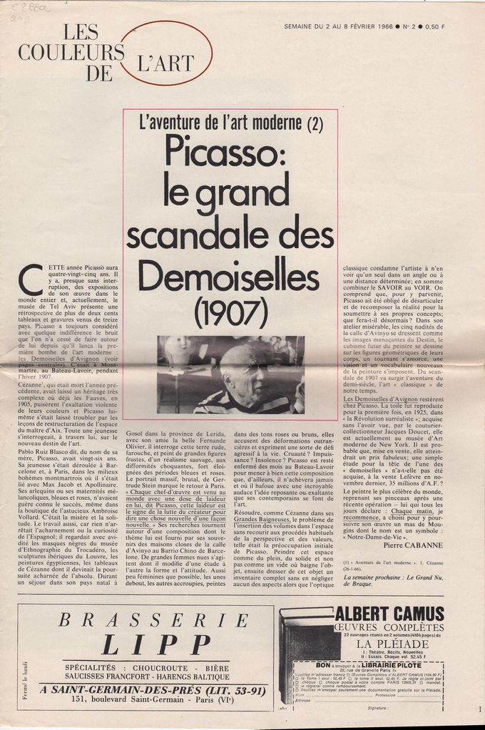 “Picasso: le grand scandale des Demoiselles (1907)”