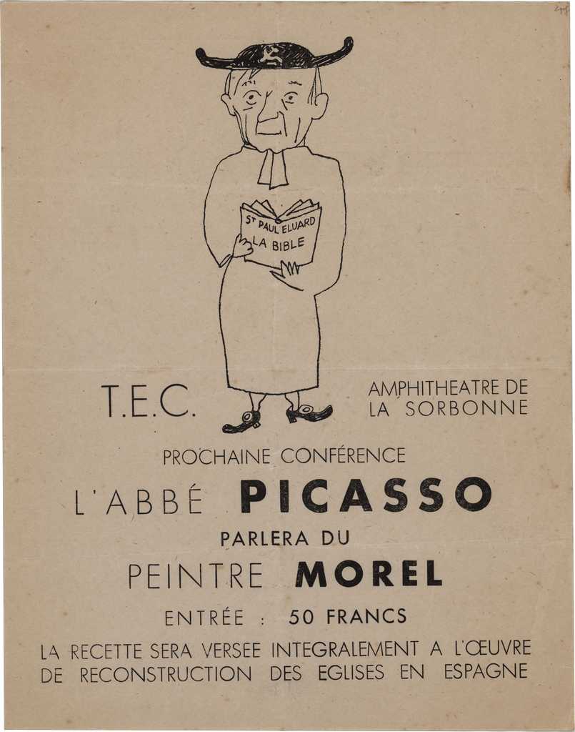 Διάλεξη Pablo Picasso “L’ Abée Picasso parlera du peintre Morel”