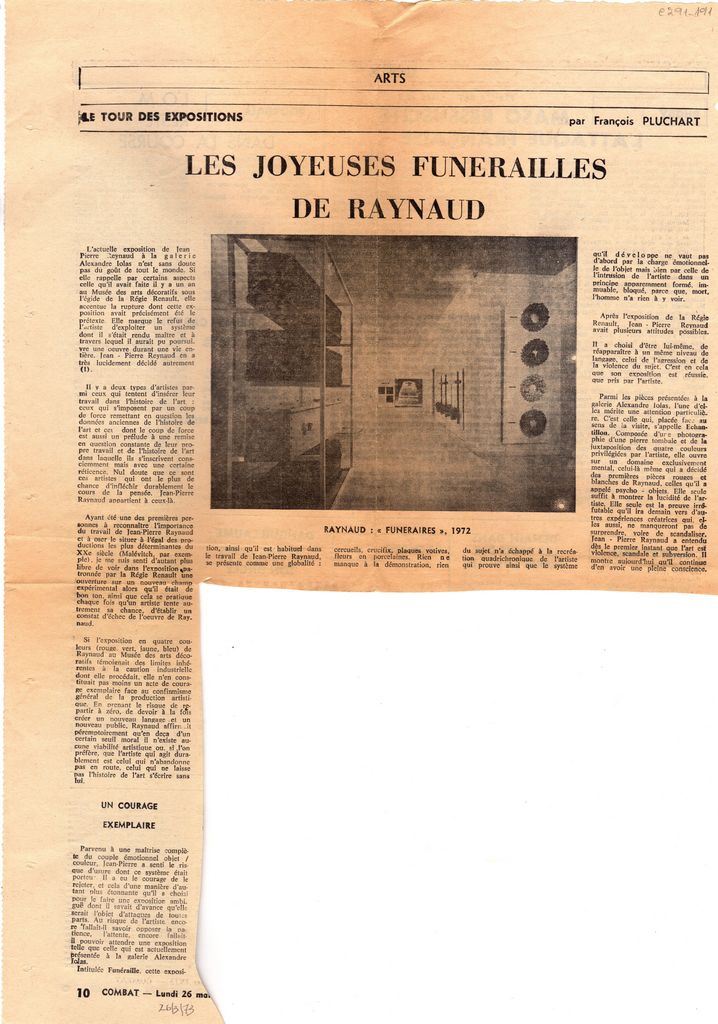 “Les joyeuses funerailles de Raynaud”