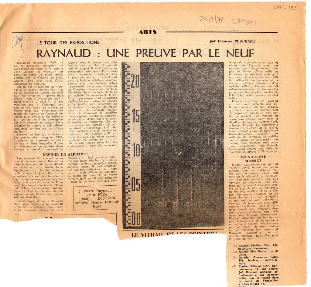 “Raynaud: une preuve par le neuf”