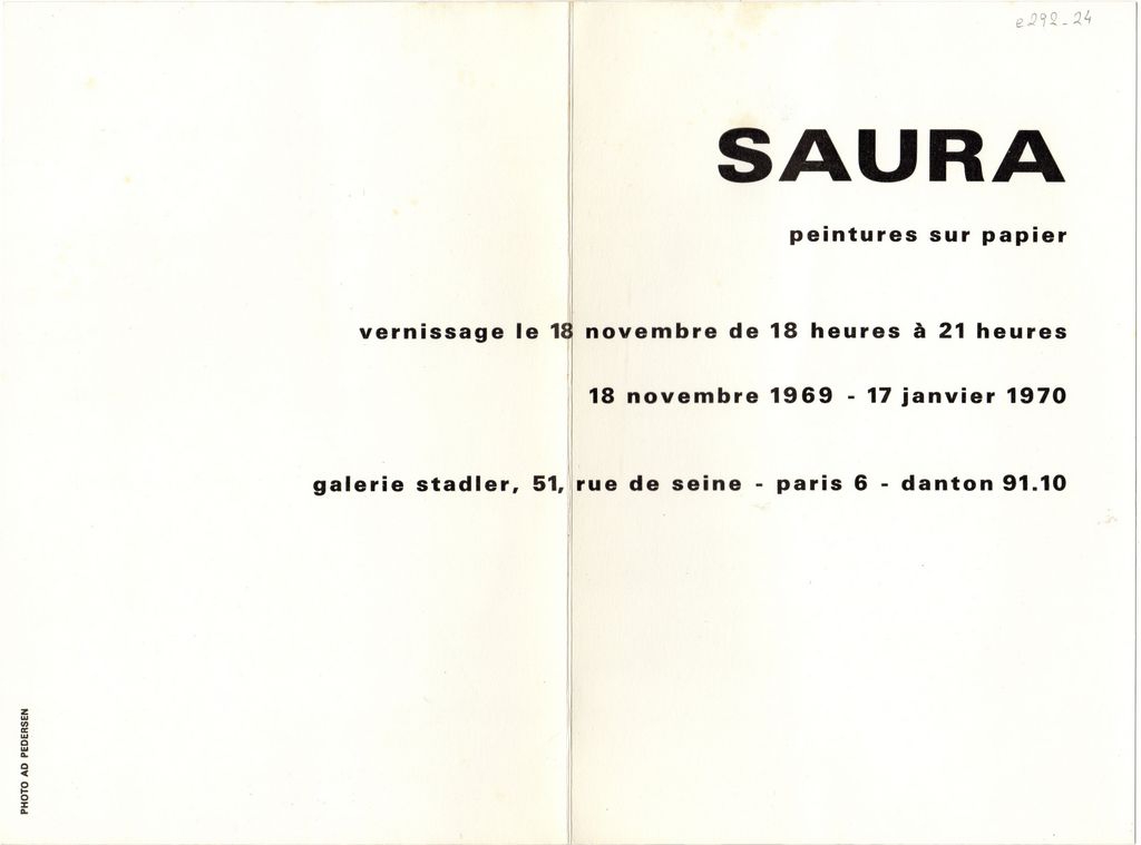 Έκθεση “Saura. Peintures sur papier”