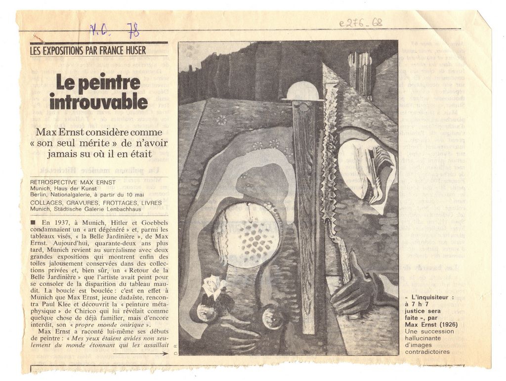 “Le peintre introuvable”