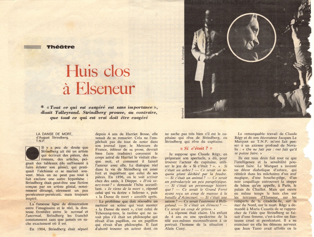 “Huis clos à Elseneur” (απόσπασμα)