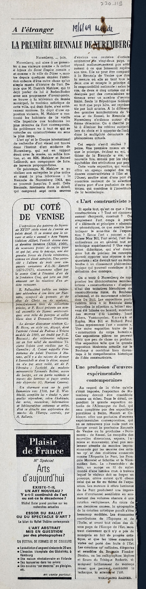 “La première biennale de Nuremberg”