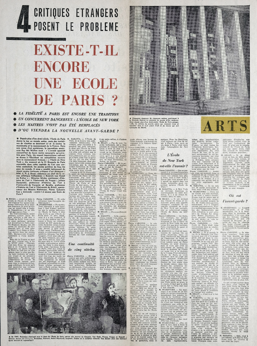 “Existe-t-il encore une école de Paris?”
