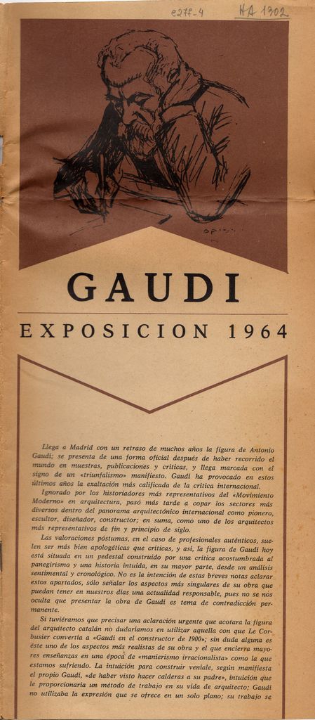 Έκθεση “Gaudi. Exposition 1964”