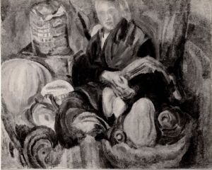 Αναπαραγωγή έργου της S. Delaunay “Marché. Etude d’après Nature”