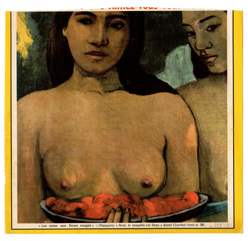 Αναπαραγωγή έργου του P. Gauguin “Les seins aux fleurs rouges”