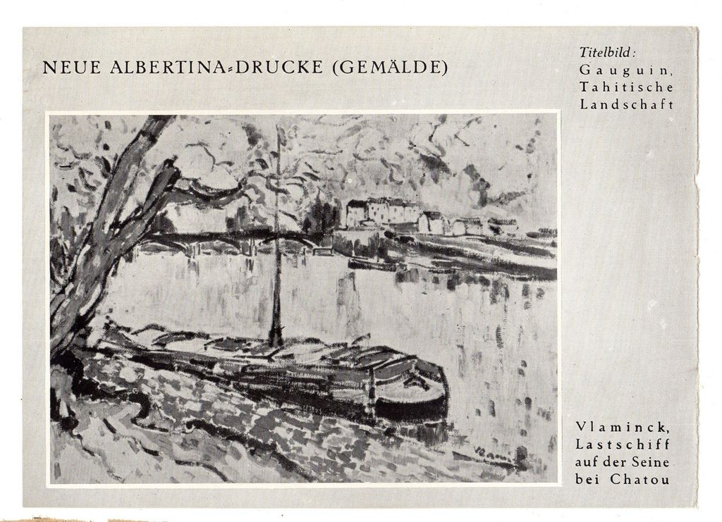 Αναπαραγωγή έργου του P. Gauguin “Tahitische Landschaft” και του M. de Vlaminck “lastschiff auf der Seine bei Chatou”