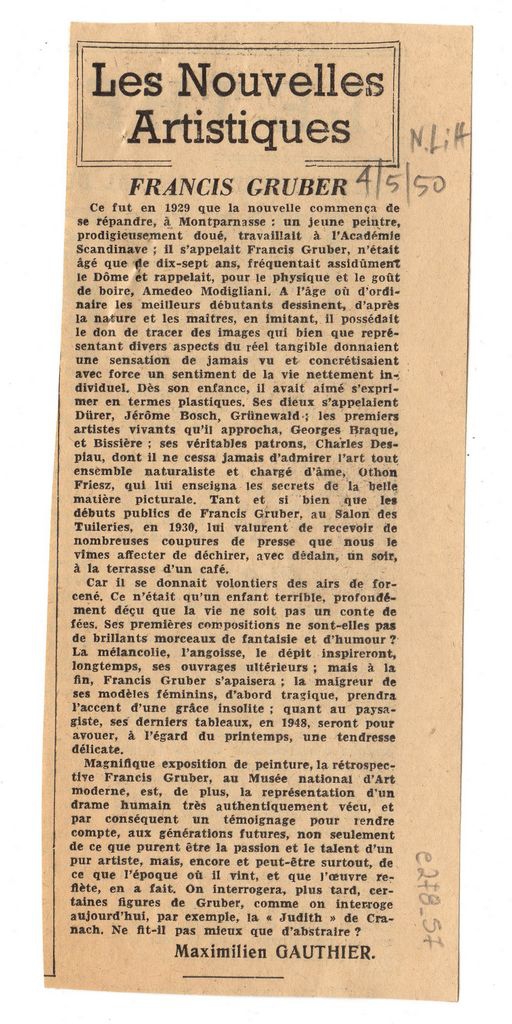 “Francis Gruber”