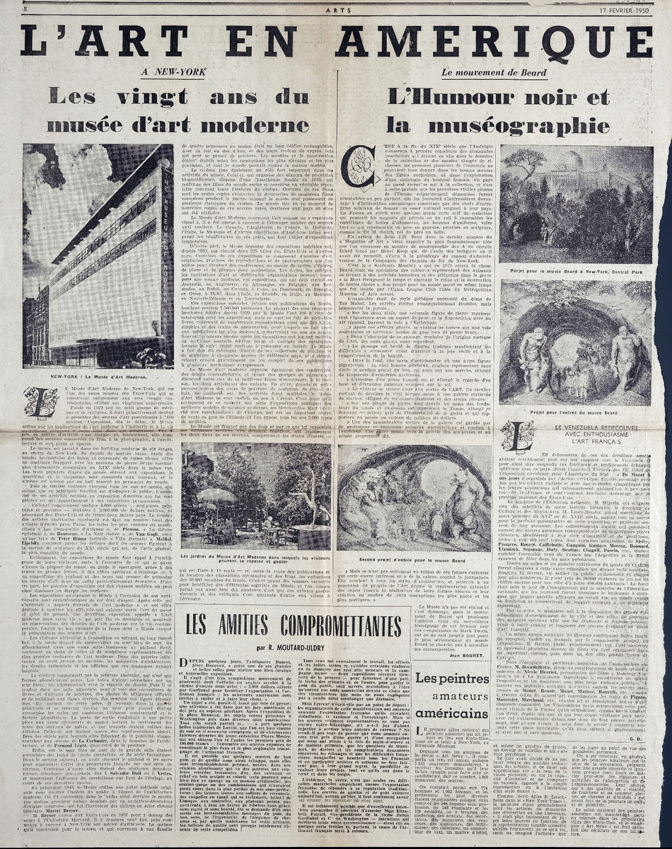 “Les vingt ans du musée d’ art moderne”