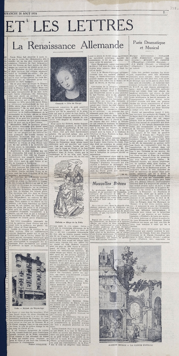“La renaissance allemande”