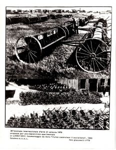 Αναπαραγωγή έργου “Fotomontaggio da libro ‘l’ urss costruisce il socialismo'”