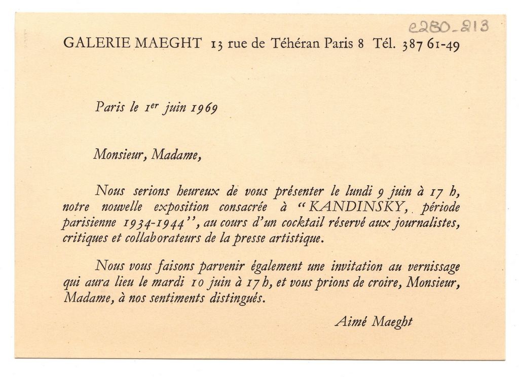 Έκθεση Wassily Kandinsky “Periode parisienne 1934-1944”