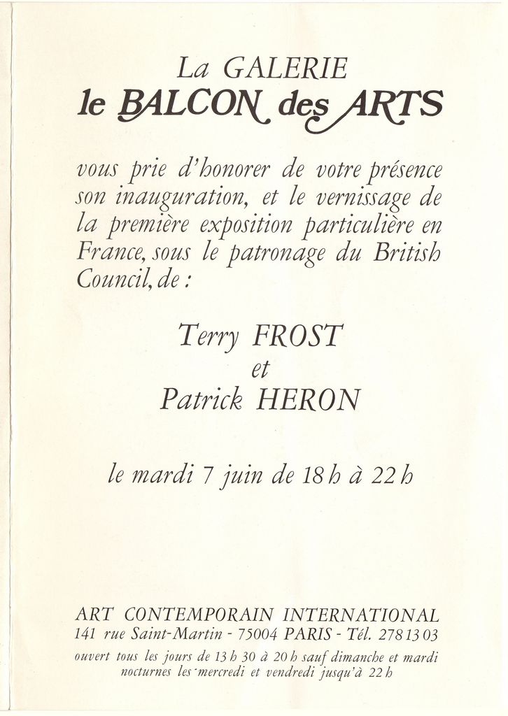 Έκθεση Terry Frost και Patrick Heron