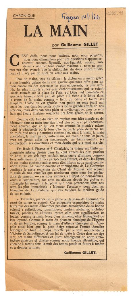 “La main”