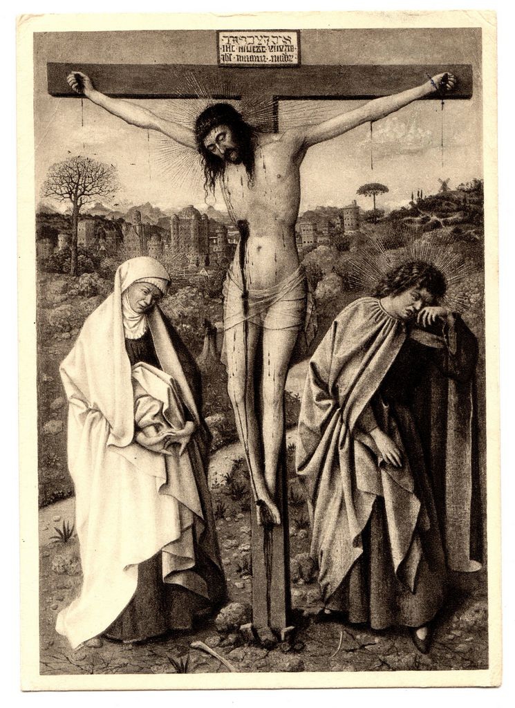 Jan van Eyck “Kreuzigung Christi” / Ευχετήρια επιστολή προς το ζεύγος Σπητέρη