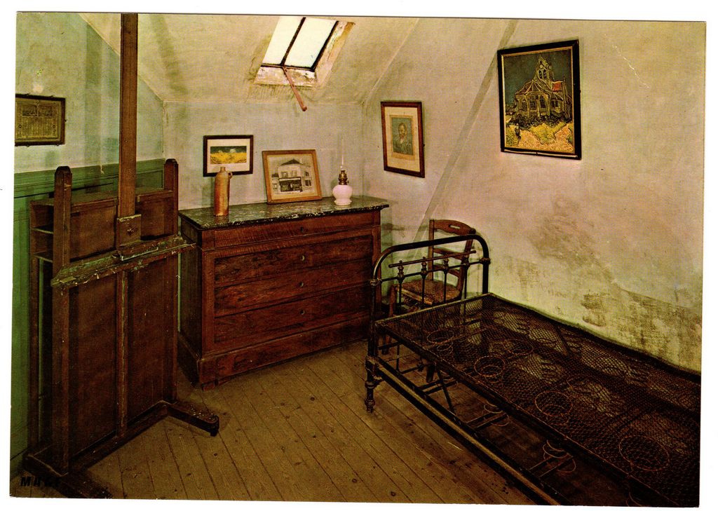 “La chambre où Van Gogh vécut et mourut le 29 juillet 1890”