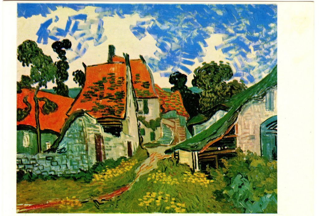 Αναπαραγωγή έργου “Rue à Auvers-sur-Oise”