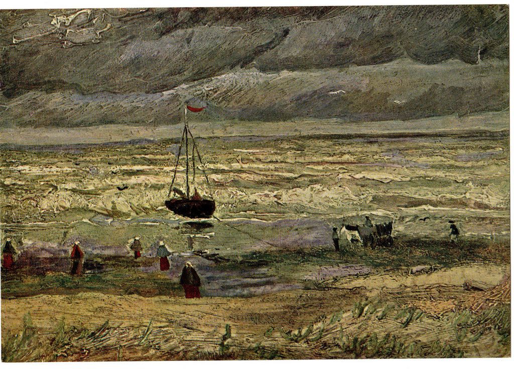 Αναπαραγωγή έργου “Beach at Scheveningen”