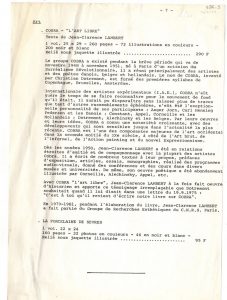 Ενημερωτικό έντυπο για την έκδοση “Cobra- l’ art libre”