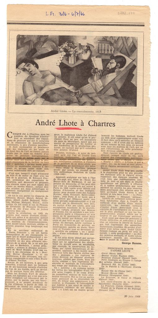 “André Lhote à Chartres”