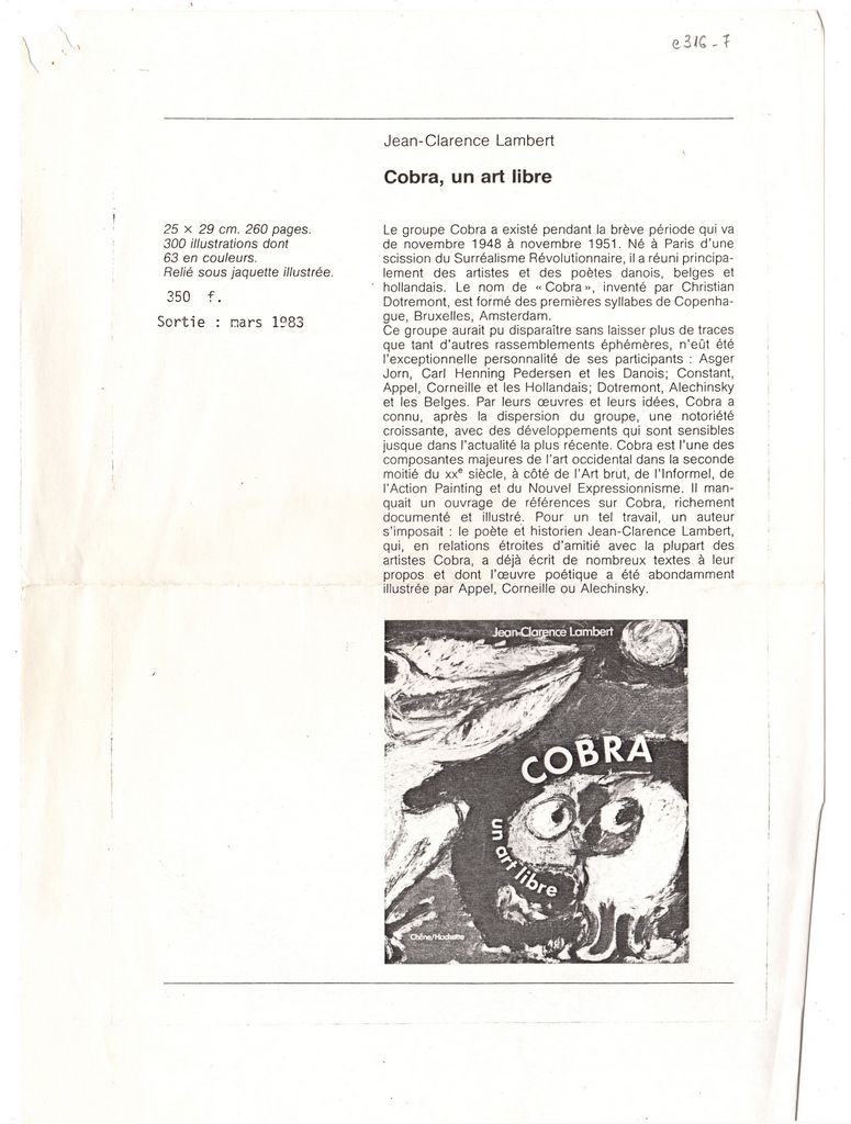 “Cobra, un art libre”